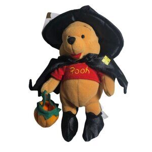🛒 $8 - Disney Store Winnie the Pooh Witch Bean Bag Plush 2000 MWT Mini 8"